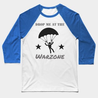 Gaming Warzone Parachute Skydive Gamer Baseball T-Shirt